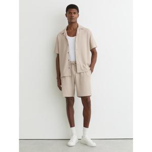 REISS Tavolla Textured Drawstring Shorts